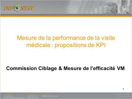 Mesure de la performance de la visite médicale : propositions de KPI