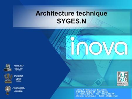 Architecture technique SYGES.N