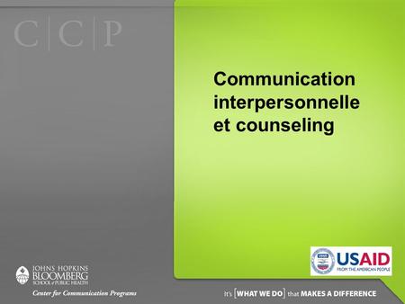 Communication interpersonnelleet counseling
