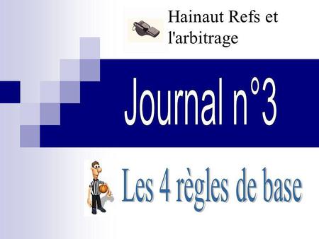 Hainaut Refs et l'arbitrage