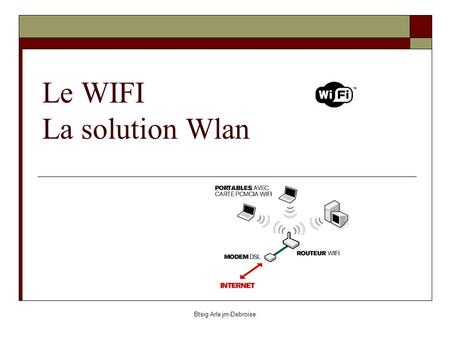 Le WIFI La solution Wlan