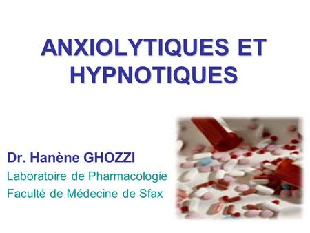 Les psychotropes UE 2.11 S Les neuroleptiques, les hypnotiques ...