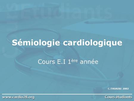 Sémiologie cardiologique