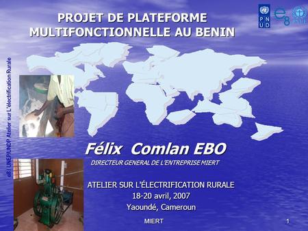 PROJET DE PLATEFORME MULTIFONCTIONNELLE AU BENIN