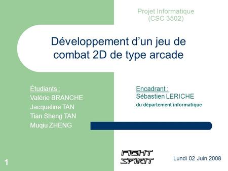 Projet Informatique (CSC 3502)