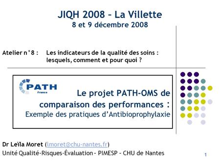 JIQH 2008 – La Villette 8 et 9 décembre 2008