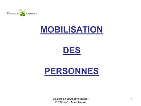 MOBILISATION DES PERSONNES