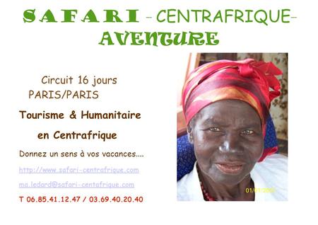 SAFARI - CENTRAFRIQUE-AVENTURE