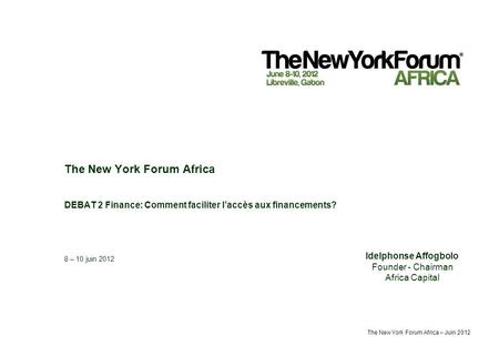 The New York Forum Africa