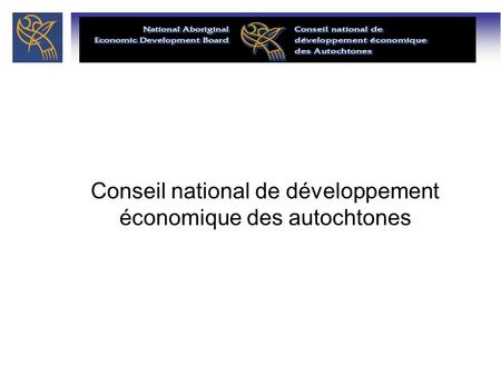 Conseil national de développement économique des autochtones