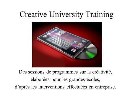 Creative University Training