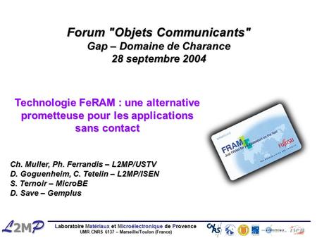 Forum Objets Communicants Gap – Domaine de Charance