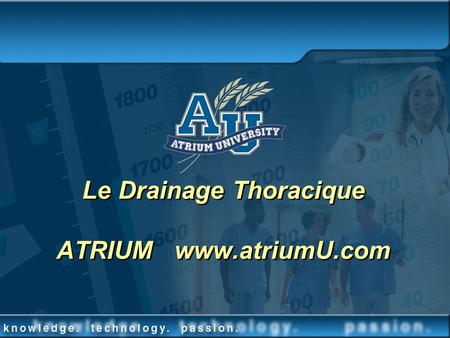 Le Drainage Thoracique ATRIUM