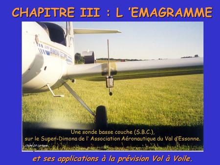 CHAPITRE III : L ’EMAGRAMME
