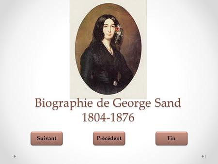 Biographie de George Sand
