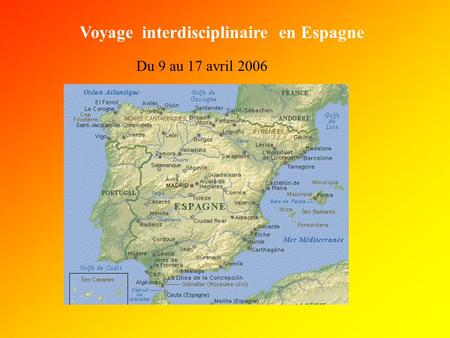 Voyage interdisciplinaire en Espagne