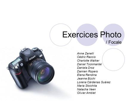 Exercices Photo / Focale