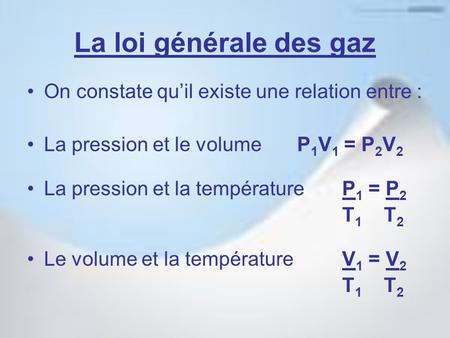 Relation Entre Le Volume Et La Temperature Dans Un Gaz Ppt Telecharger