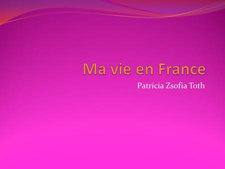 Patricia Zsofia Toth. Mon premier weekend a Lyon.