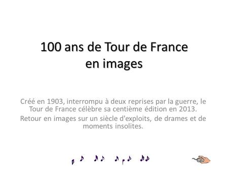 100 ans de Tour de France en images