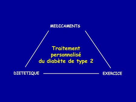 Traitement personnalisé du diabète de type 2