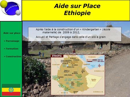 Aide sur place  Parrainage  Formation  Construction Aide sur Place Ethiopie Après l’aide à la construction d’un « Kindergarten » (école maternelle)