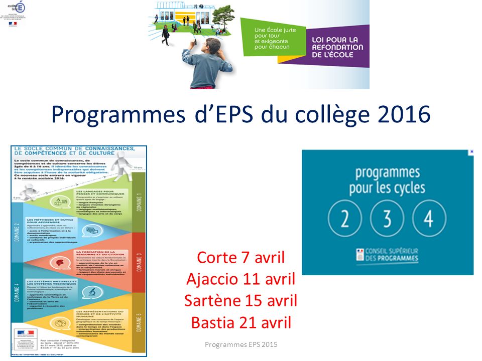 Programmes D Eps Du College Ppt Telecharger