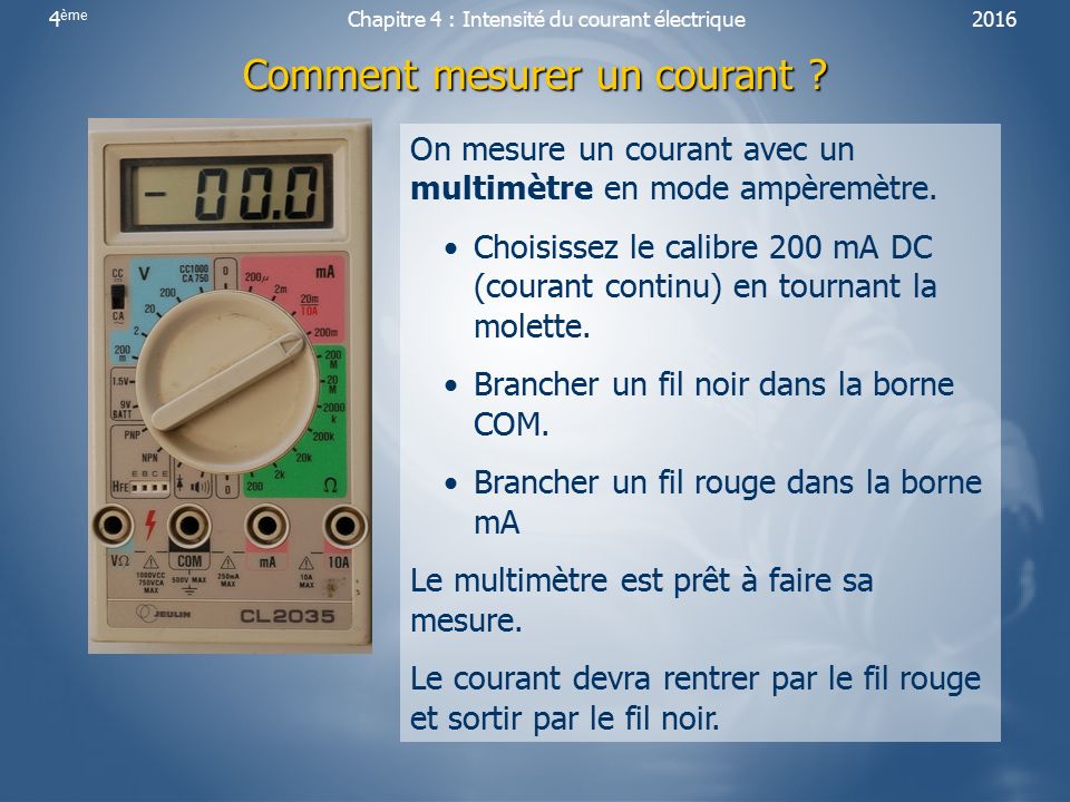 Comment mesurer un courant ? - ppt video online télécharger