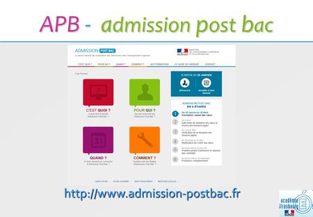 APB - admission post bac