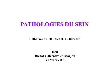Bichat C.Bernard et Beaujon