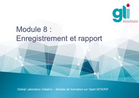 Enregistrement et rapport