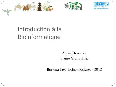 Introduction à la Bioinformatique