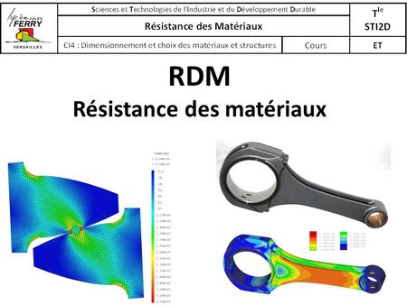 RDM Résistance des matériaux