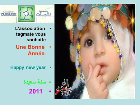 L’association tagmate vous souhaite Une Bonne Année. Happy new year سنة سعيدة 2011.