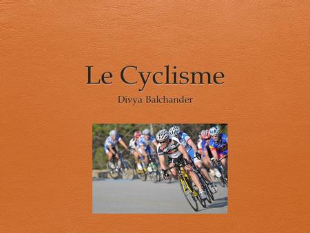 Le Cyclisme Divya Balchander.