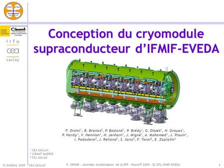 Conception du cryomodule supraconducteur d’IFMIF-EVEDA