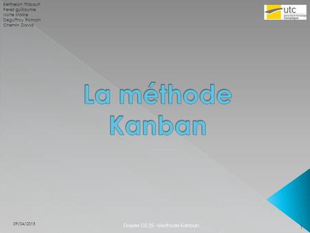 Dossier GE 25 - Methode Kanban