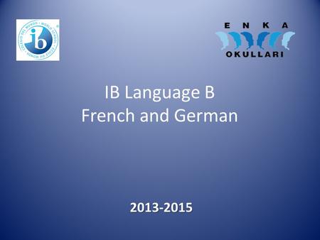 IB Language B French and German