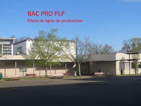 BAC PRO PLP Pilote de ligne de production.