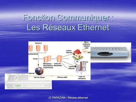 Fonction Communiquer : Les Réseaux Ethernet