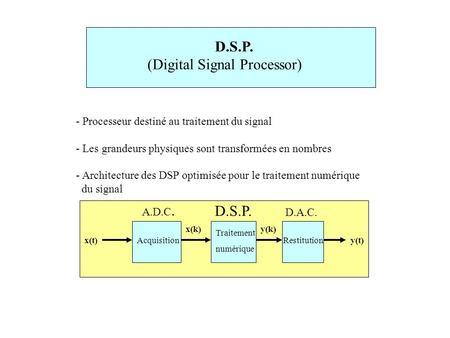 (Digital Signal Processor)