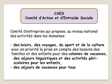 Comité d’Action et d’Entraide Sociale