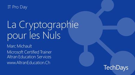 La Cryptographie pour les Nuls