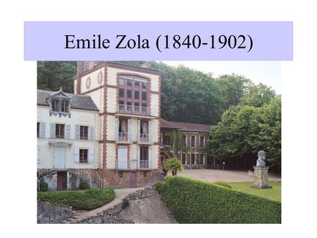 Emile Zola (1840-1902) la maison de Zola à Medan.