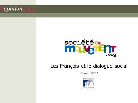 Les Français et le dialogue social