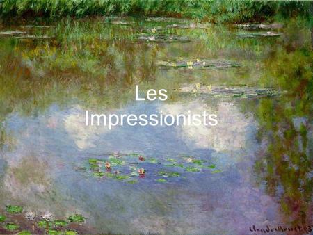 The Impressionist Movement