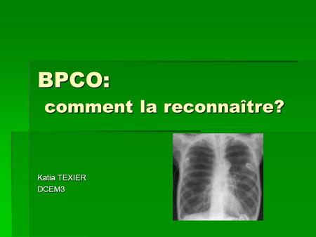 BPCO: comment la reconnaître?