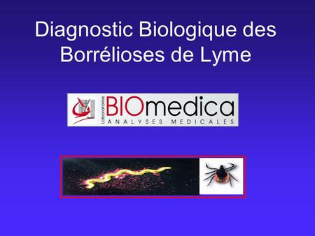 Diagnostic Biologique des Borrélioses de Lyme