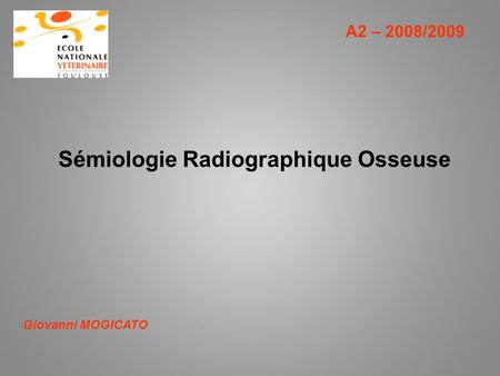 Sémiologie Radiographique Osseuse
