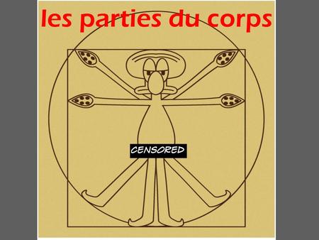 Les parties du corps. le corps (le corps humain) “le corr” the body USMC, the United States Army Corps of Cadets See I Corinthians 12:12.